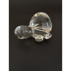 Glass Turtle Figurine Paper Weight